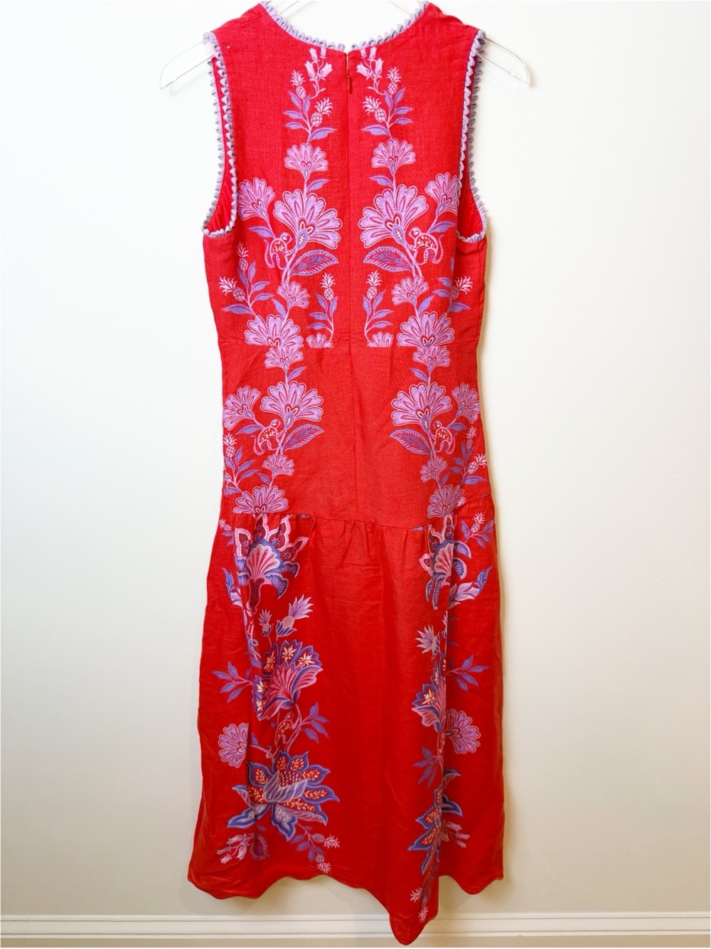 FARM Rio | Porcelain Garden Red Midi Dress NWT - Picture 6 of 11